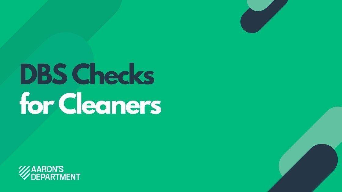 dbs checks for cleaners