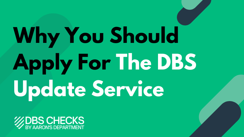 why you should apply for the dbs update service check