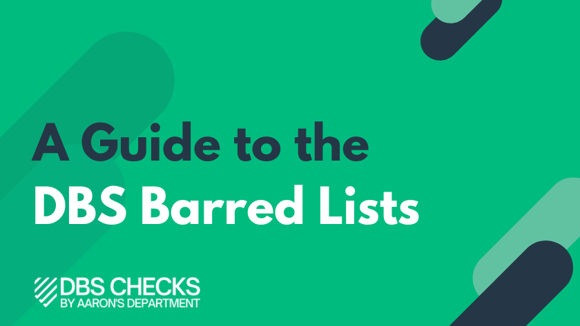 a guide to the DBS barred lists - thumbnail