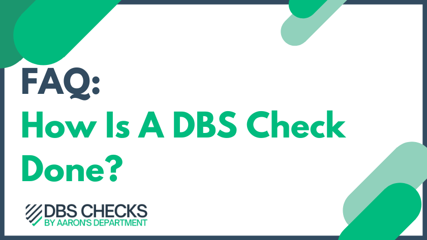 how is a dbs check done