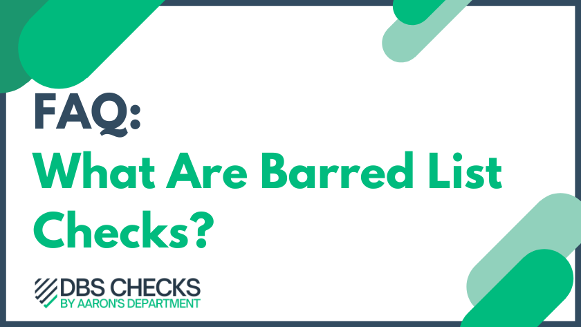 What are barred list checks