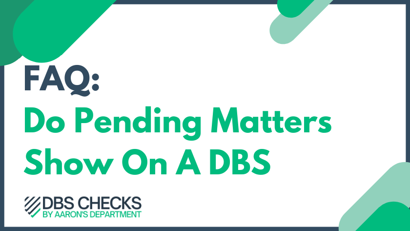Do Pending Matters Show On A DBS