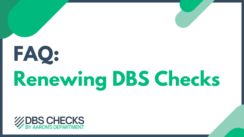 renewing DBS checks